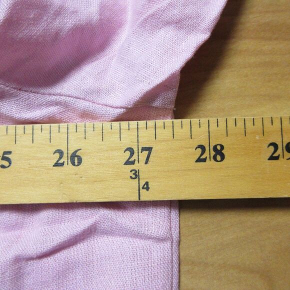 BUFFALO DAVID BITTON Linen Blend Button Front Shirt XXL Fidji Pink Top 2XL NWT - Picture 8 of 9